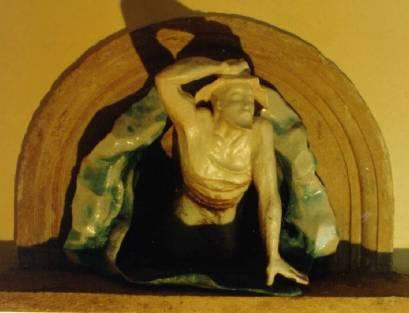 Elijah emerging from the cave