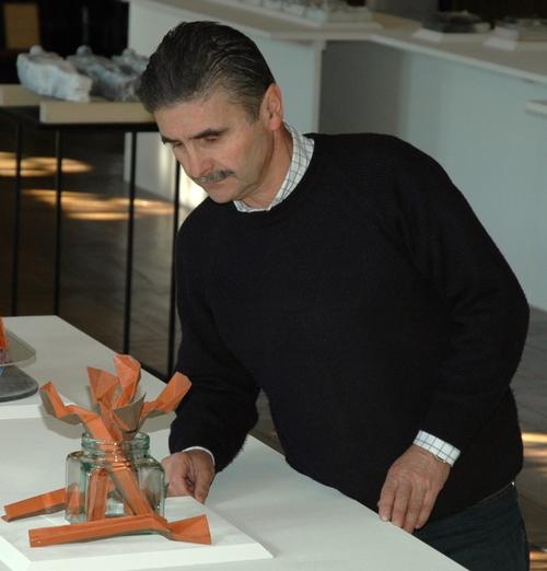 Isidoro Dal Col in his studio